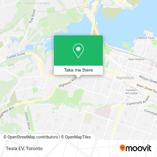 Tesla EV map
