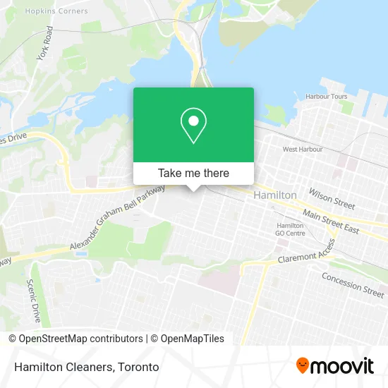 Hamilton Cleaners map