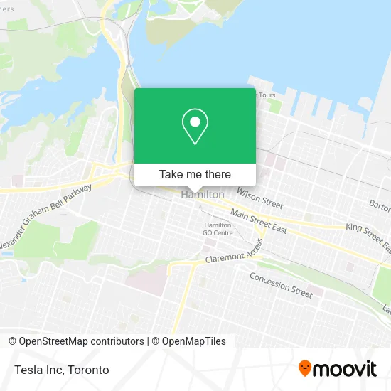 Tesla Inc map