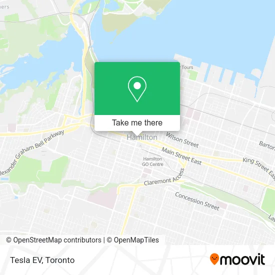 Tesla EV map
