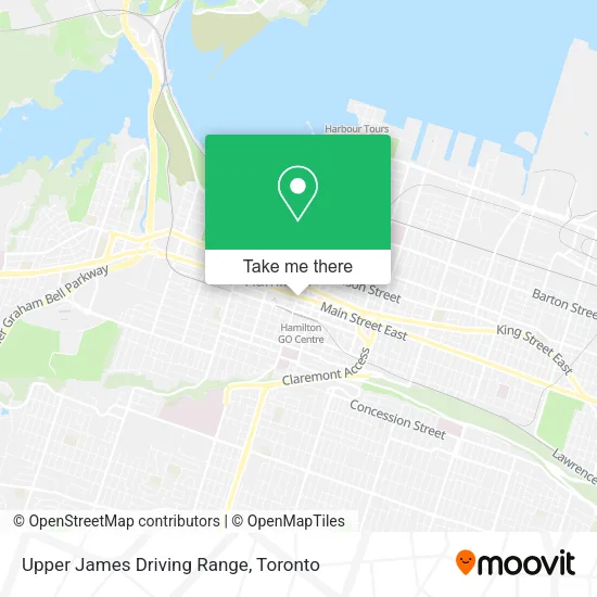Upper James Driving Range map