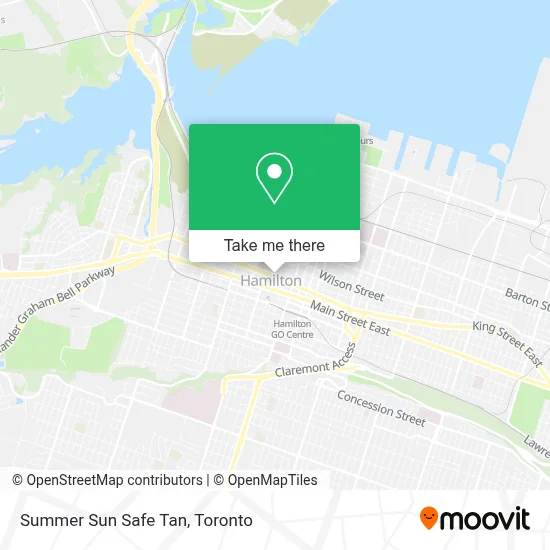 Summer Sun Safe Tan map