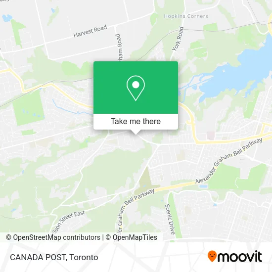 CANADA POST map