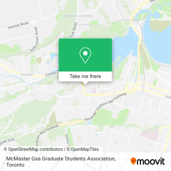 McMaster Gsa Graduate Students Association map