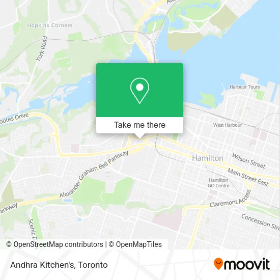 Andhra Kitchen's map