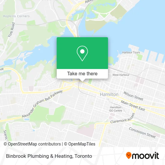 Binbrook Plumbing & Heating map