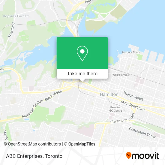 ABC Enterprises map