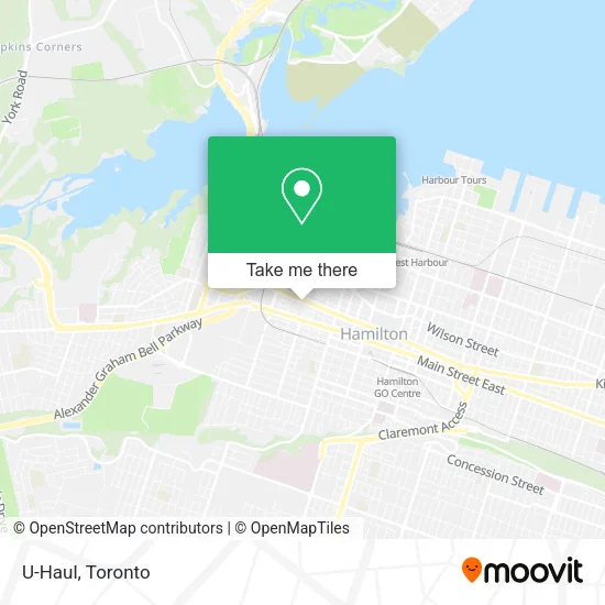 U-Haul map