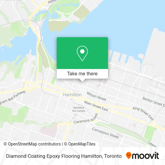Diamond Coating Epoxy Flooring Hamilton map