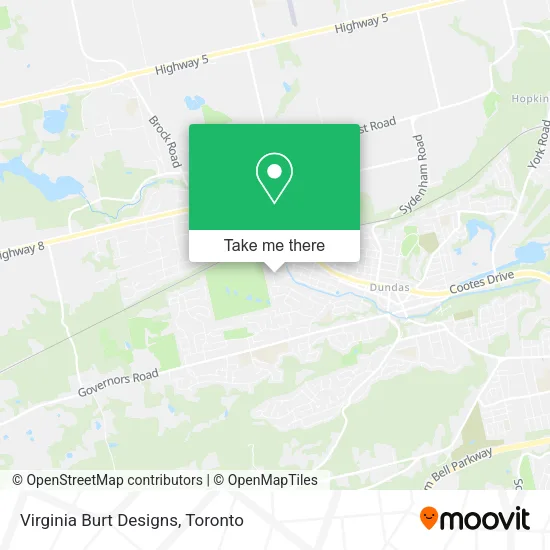 Virginia Burt Designs map