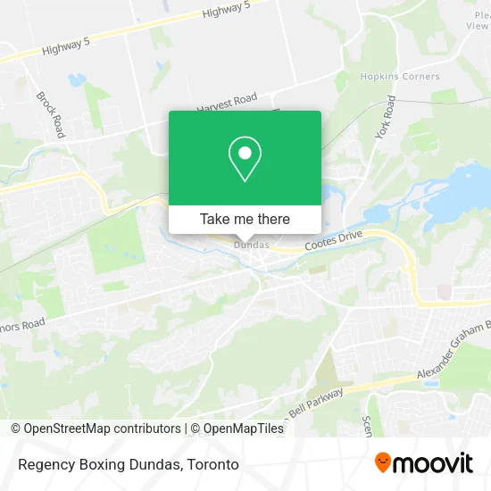 Regency Boxing Dundas map
