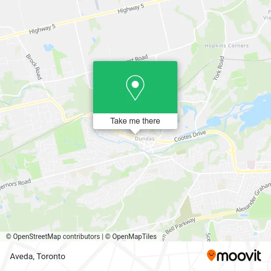 Aveda map