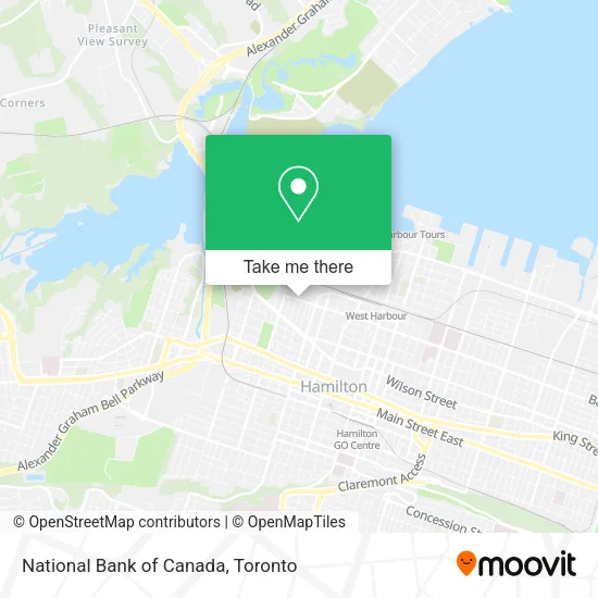 National Bank of Canada map