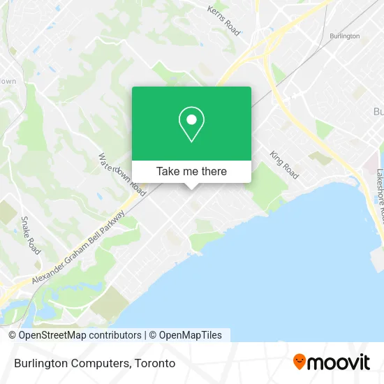 Burlington Computers map