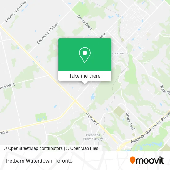Petbarn Waterdown map