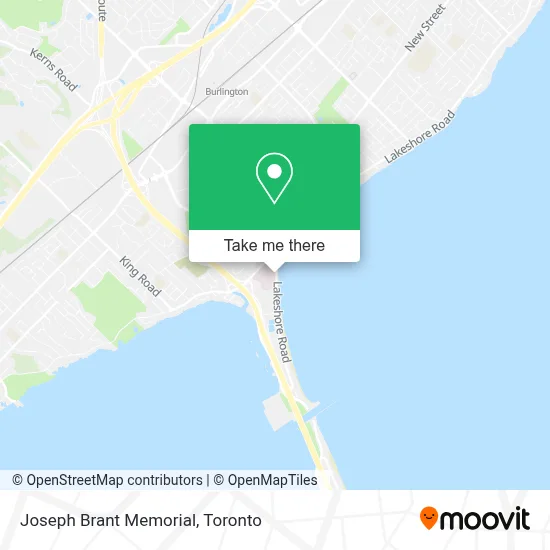 Joseph Brant Memorial map