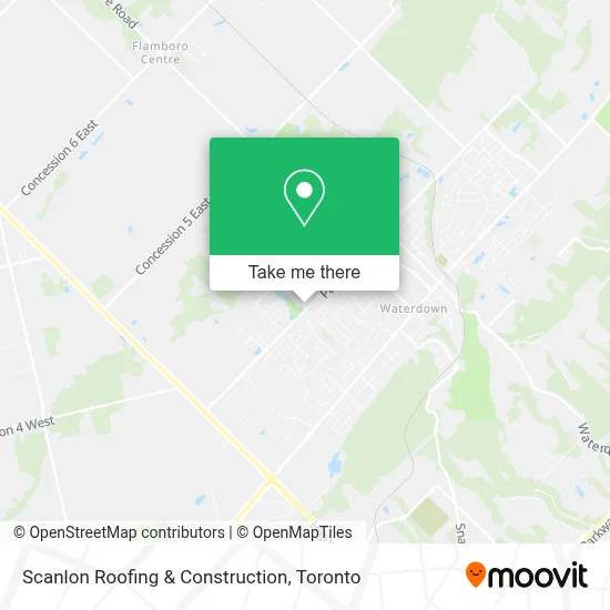 Scanlon Roofing & Construction map