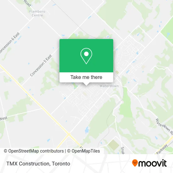 TMX Construction map