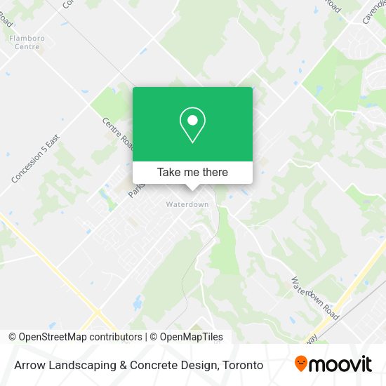 Arrow Landscaping & Concrete Design map