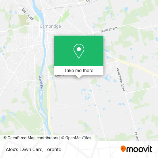Alex's Lawn Care map