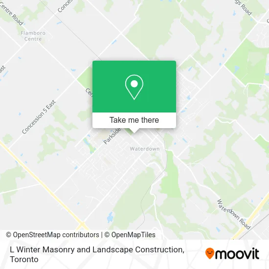 L Winter Masonry and Landscape Construction map