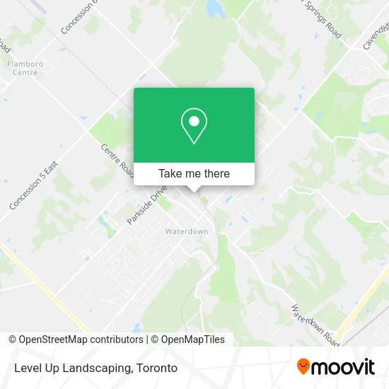 Level Up Landscaping map