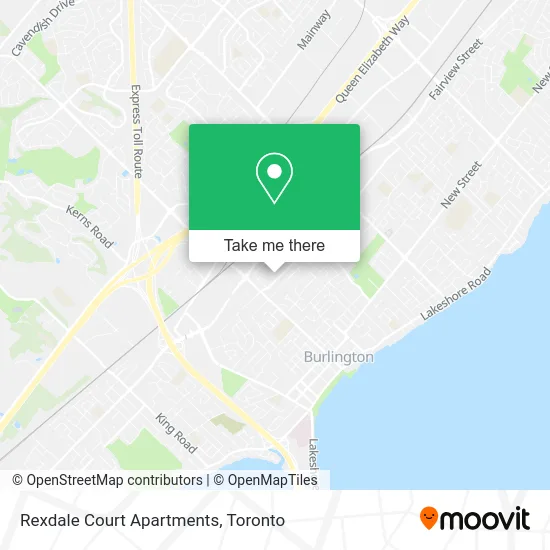 Rexdale Court Apartments map