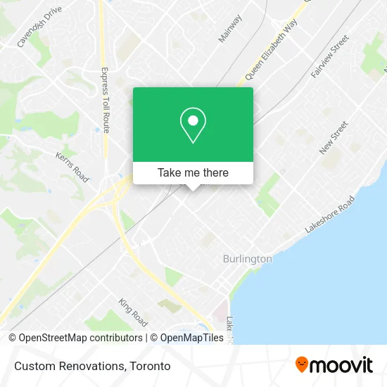 Custom Renovations map