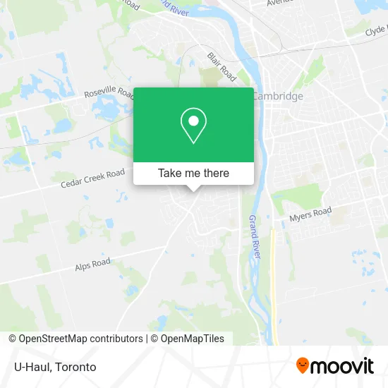 U-Haul map