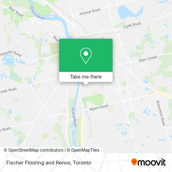 Fischer Flooring and Renos map