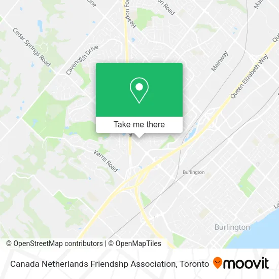 Canada Netherlands Friendshp Association map