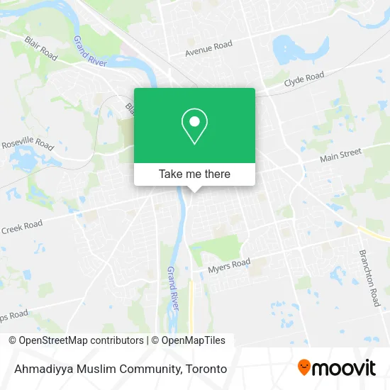 Ahmadiyya Muslim Community map