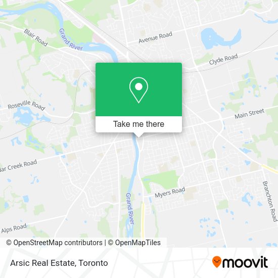 Arsic Real Estate map