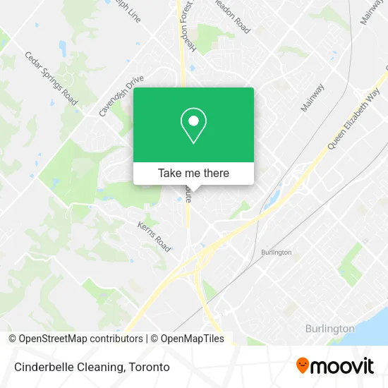 Cinderbelle Cleaning map
