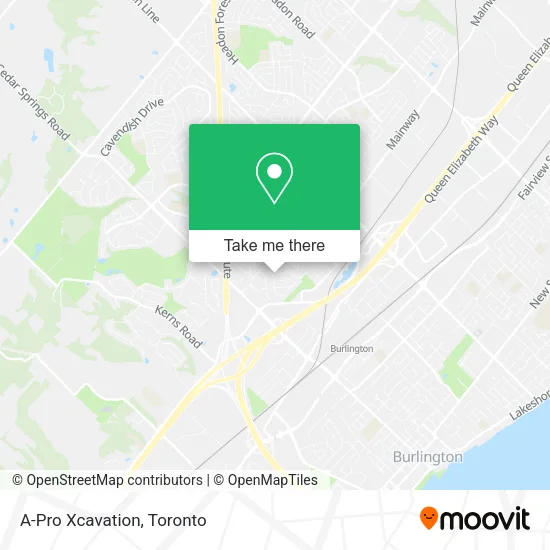 A-Pro Xcavation map