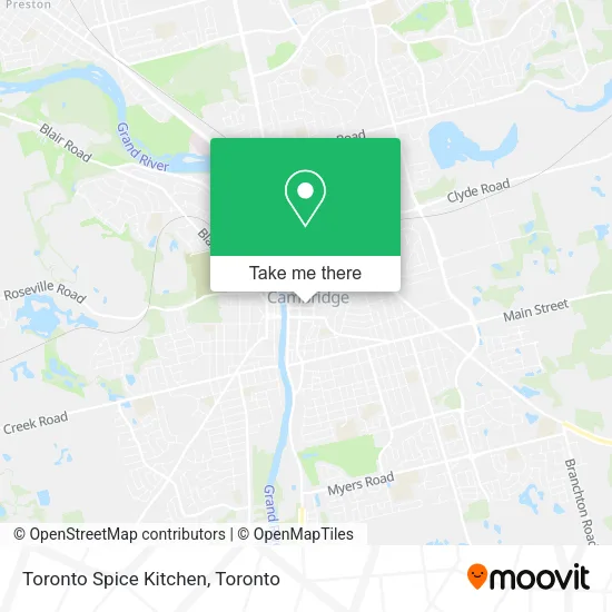 Toronto Spice Kitchen map