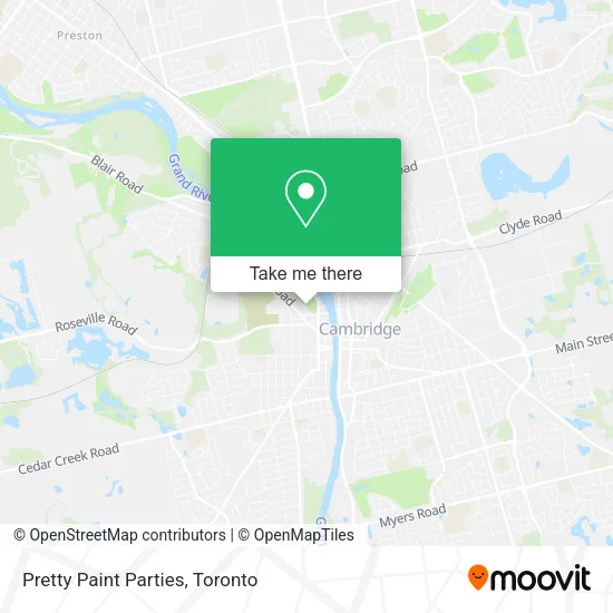 Pretty Paint Parties map