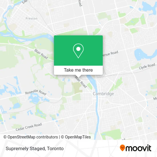Supremely Staged map