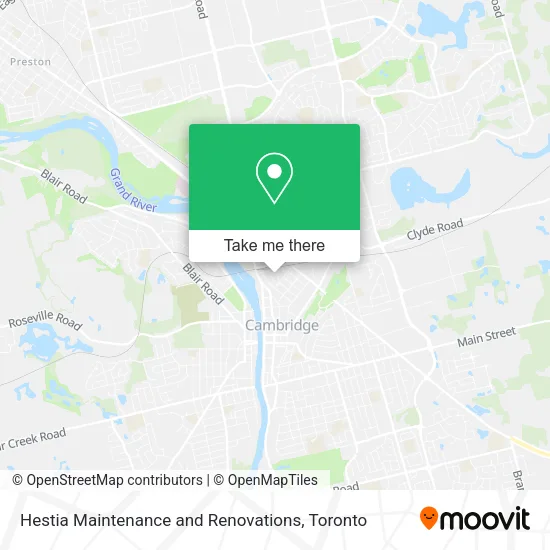 Hestia Maintenance and Renovations map
