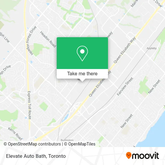 Elevate Auto Bath map