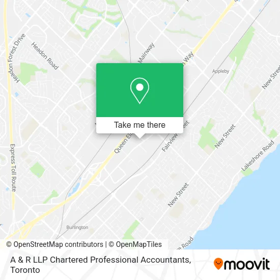 A & R LLP Chartered Professional Accountants map