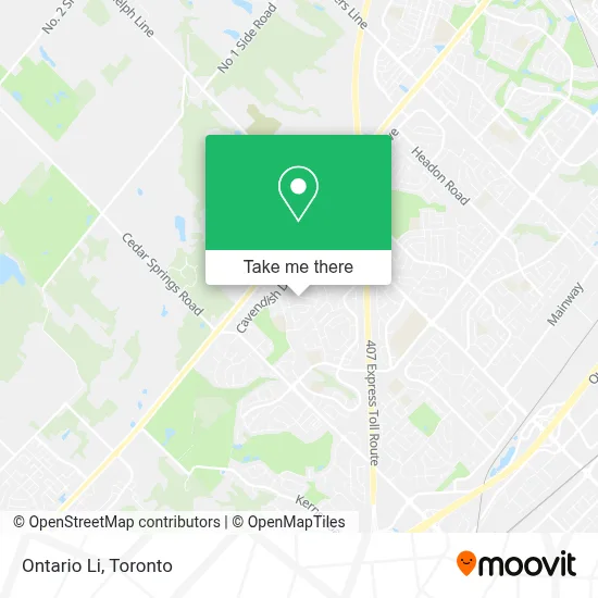 Ontario Li map