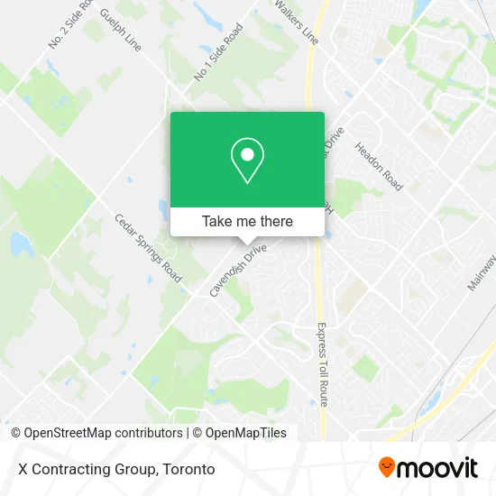 X Contracting Group map