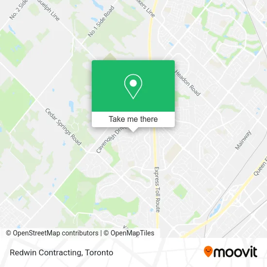 Redwin Contracting map