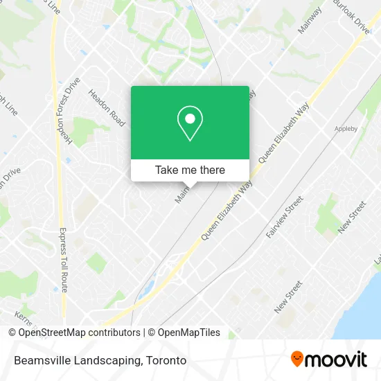 Beamsville Landscaping map