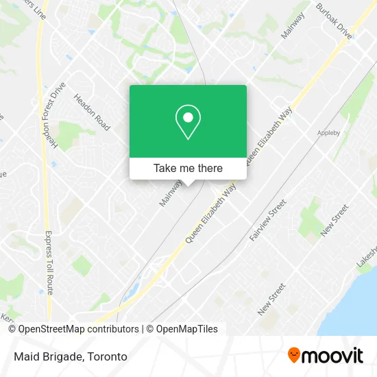 Maid Brigade map