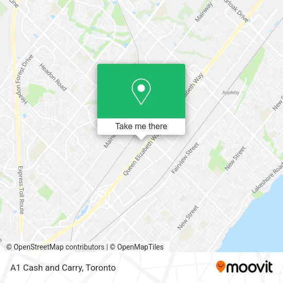 A1 Cash and Carry map