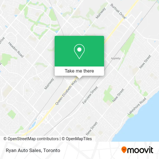 Ryan Auto Sales map