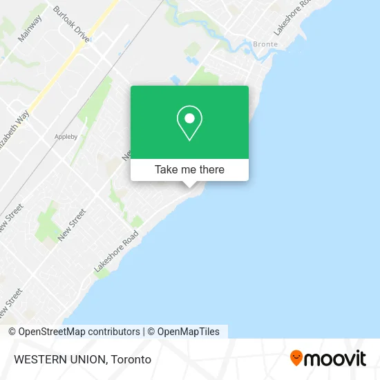 WESTERN UNION map