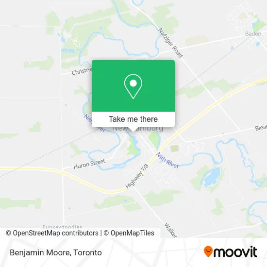 Benjamin Moore map